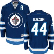 Winnipeg Jets ＃44 Men's Zach Bogosian Reebok Authentic Navy Blue Home Jersey