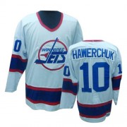 Winnipeg Jets ＃10 Men's Dale Hawerchuk CCM Authentic White Throwback Jersey