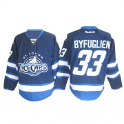 Winnipeg Jets ＃33 Men's Dustin Byfuglien Reebok Authentic Navy Blue St. John's IceCaps Jersey
