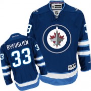 Winnipeg Jets ＃33 Youth Dustin Byfuglien Reebok Authentic Navy Blue Home Jersey