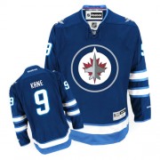 Winnipeg Jets ＃9 Men's Evander Kane Reebok Premier Navy Blue Home Jersey
