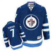 Winnipeg Jets ＃7 Men's Keith Tkachuk Reebok Premier Navy Blue Home Jersey