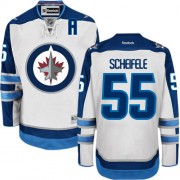 Winnipeg Jets ＃55 Men's Mark Scheifele Reebok Authentic White Away Jersey