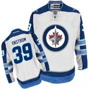 Winnipeg Jets ＃39 Men's Tobias Enstrom Reebok Authentic White Away Jersey
