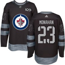 Winnipeg Jets Men's Sean Monahan Authentic Black 1917-2017 100th Anniversary Jersey
