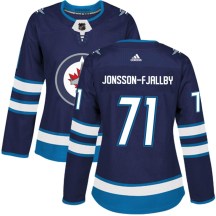 Winnipeg Jets Women's Axel Jonsson-Fjallby Adidas Authentic Navy Home Jersey