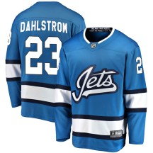 Winnipeg Jets Men's Carl Dahlstrom Fanatics Branded Breakaway Blue Alternate Jersey