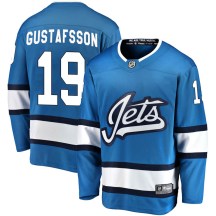 Winnipeg Jets Men's David Gustafsson Fanatics Branded Breakaway Blue Alternate Jersey
