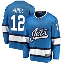 Winnipeg Jets Men's Kevin Hayes Fanatics Branded Breakaway Blue Alternate Jersey