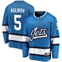 Winnipeg Jets Men's Dmitry Kulikov Fanatics Branded Breakaway Blue Alternate Jersey