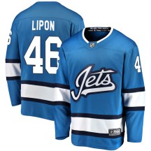 Winnipeg Jets Men's J.C. Lipon Fanatics Branded Breakaway Blue Alternate Jersey