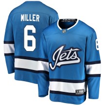 Winnipeg Jets Men's Colin Miller Fanatics Branded Breakaway Blue Alternate Jersey