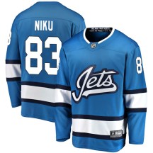 Winnipeg Jets Men's Sami Niku Fanatics Branded Breakaway Blue Alternate Jersey