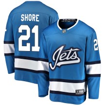 Winnipeg Jets Men's Nick Shore Fanatics Branded Breakaway Blue Alternate Jersey