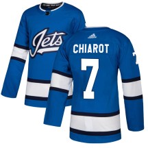 Winnipeg Jets Men's Ben Chiarot Adidas Authentic Blue Alternate Jersey