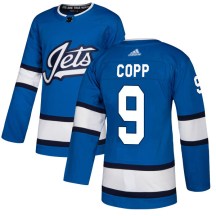 Winnipeg Jets Men's Andrew Copp Adidas Authentic Blue Alternate Jersey