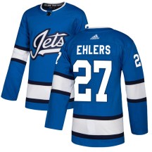 Winnipeg Jets Men's Nikolaj Ehlers Adidas Authentic Blue Alternate Jersey
