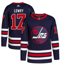 Winnipeg Jets Youth Adam Lowry Adidas Authentic Navy 2021/22 Alternate Primegreen Pro Jersey