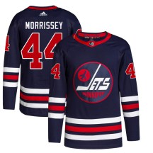 Winnipeg Jets Youth Josh Morrissey Adidas Authentic Navy 2021/22 Alternate Primegreen Pro Jersey