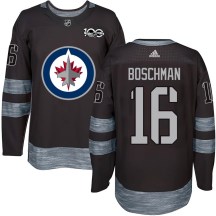 Winnipeg Jets Youth Laurie Boschman Authentic Black 1917-2017 100th Anniversary Jersey