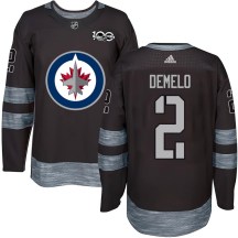 Winnipeg Jets Youth Dylan DeMelo Authentic Black 1917-2017 100th Anniversary Jersey
