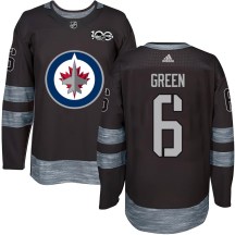 Winnipeg Jets Youth Ted Green Authentic Green Black 1917-2017 100th Anniversary Jersey