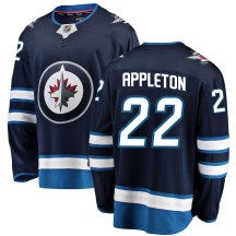Winnipeg Jets Men's Mason Appleton Fanatics Branded Breakaway Blue Home Jersey