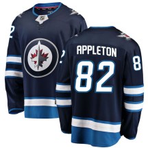 Winnipeg Jets Men's Mason Appleton Fanatics Branded Breakaway Blue Home Jersey