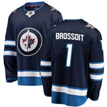 Winnipeg Jets Men's Laurent Brossoit Fanatics Branded Breakaway Blue Home Jersey
