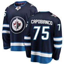 Winnipeg Jets Men's Kyle Capobianco Fanatics Branded Breakaway Blue Home Jersey