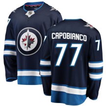 Winnipeg Jets Men's Kyle Capobianco Fanatics Branded Breakaway Blue Home Jersey