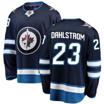 Winnipeg Jets Men's Carl Dahlstrom Fanatics Branded Breakaway Blue Home Jersey