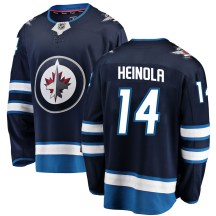 Winnipeg Jets Men's Ville Heinola Fanatics Branded Breakaway Blue Home Jersey