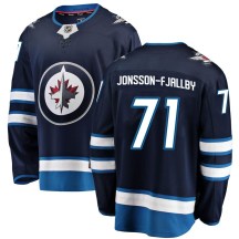 Winnipeg Jets Men's Axel Jonsson-Fjallby Fanatics Branded Breakaway Blue Home Jersey