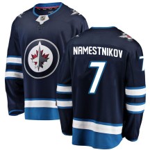 Winnipeg Jets Men's Vladislav Namestnikov Fanatics Branded Breakaway Blue Home Jersey