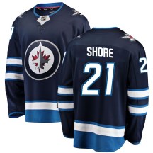 Winnipeg Jets Men's Nick Shore Fanatics Branded Breakaway Blue Home Jersey