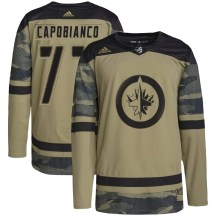 Winnipeg Jets Men's Kyle Capobianco Adidas Authentic Camo Military Appreciation Practice Jersey