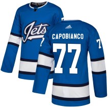 Winnipeg Jets Youth Kyle Capobianco Adidas Authentic Blue Alternate Jersey