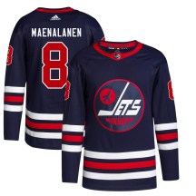 Winnipeg Jets Men's Saku Maenalanen Adidas Authentic Navy 2021/22 Alternate Primegreen Pro Jersey