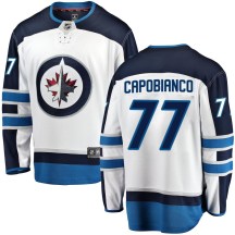 Winnipeg Jets Youth Kyle Capobianco Fanatics Branded Breakaway White Away Jersey