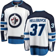 Winnipeg Jets Youth Connor Hellebuyck Fanatics Branded Breakaway White Away Jersey