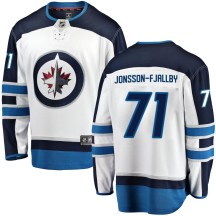 Winnipeg Jets Youth Axel Jonsson-Fjallby Fanatics Branded Breakaway White Away Jersey
