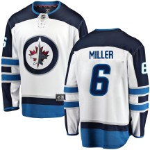 Winnipeg Jets Youth Colin Miller Fanatics Branded Breakaway White Away Jersey