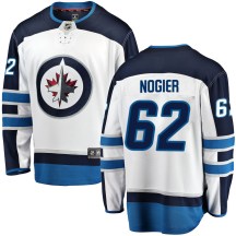 Winnipeg Jets Youth Nelson Nogier Fanatics Branded Breakaway White Away Jersey