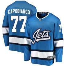 Winnipeg Jets Youth Kyle Capobianco Fanatics Branded Breakaway Blue Alternate Jersey