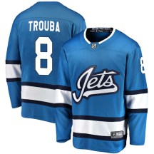 Winnipeg Jets Youth Jacob Trouba Fanatics Branded Breakaway Blue Alternate Jersey
