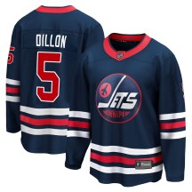Winnipeg Jets Men's Brenden Dillon Fanatics Branded Premier Navy 2021/22 Alternate Breakaway Player Jersey