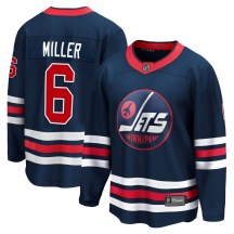 Winnipeg Jets Men's Colin Miller Fanatics Branded Premier Navy 2021/22 Alternate Breakaway Player Jersey