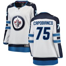 Winnipeg Jets Women's Kyle Capobianco Fanatics Branded Breakaway White Away Jersey