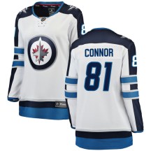 Winnipeg Jets Women's Kyle Connor Fanatics Branded Breakaway White Away Jersey